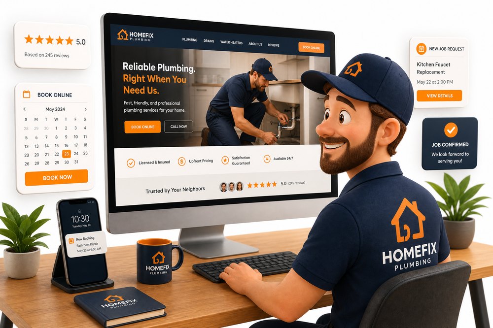 AI-built website for home service business
